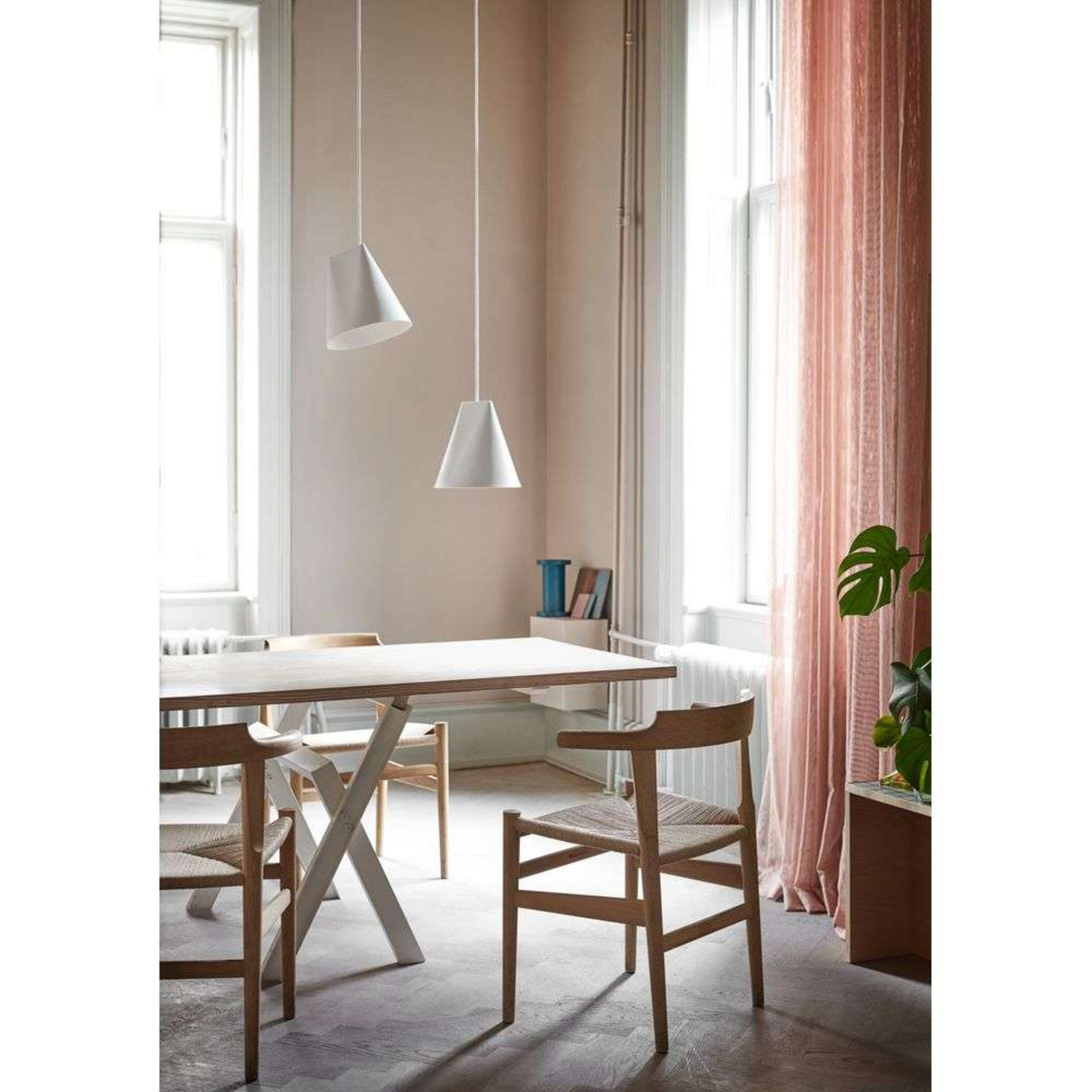 Ceramic Wide Pendelleuchte White - Moebe