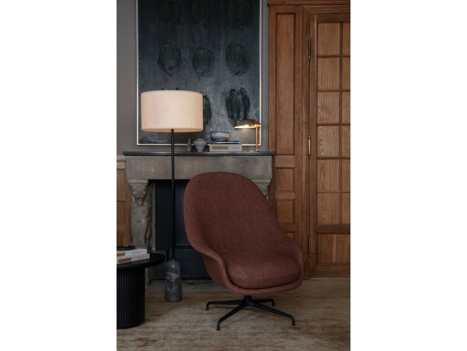 Gravity Stojaca Lampa Grey Marble/Canvas - GUBI