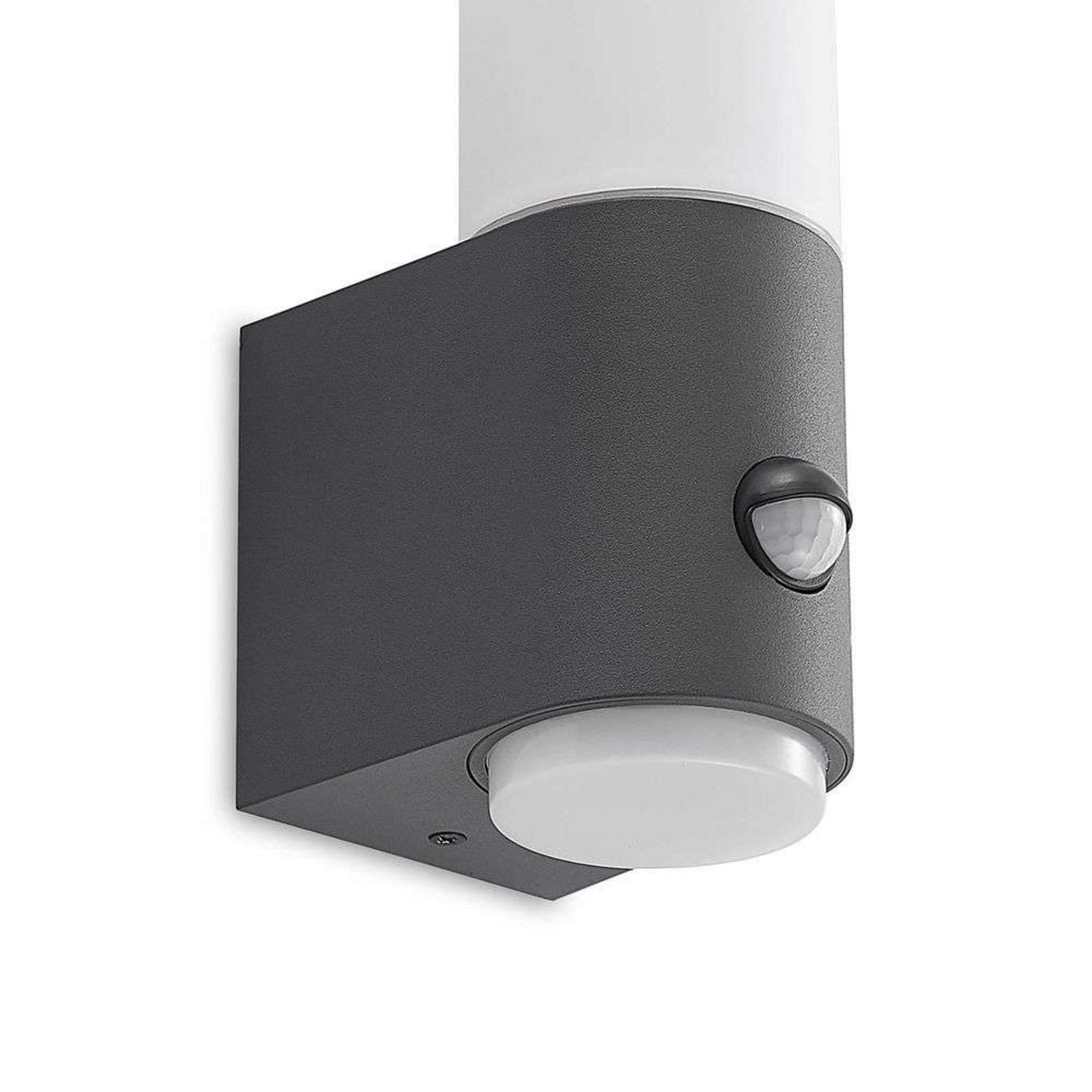 Okari Candeeiro de Parede Exterior w/Sensor Opal/Dark Grey - Lindby