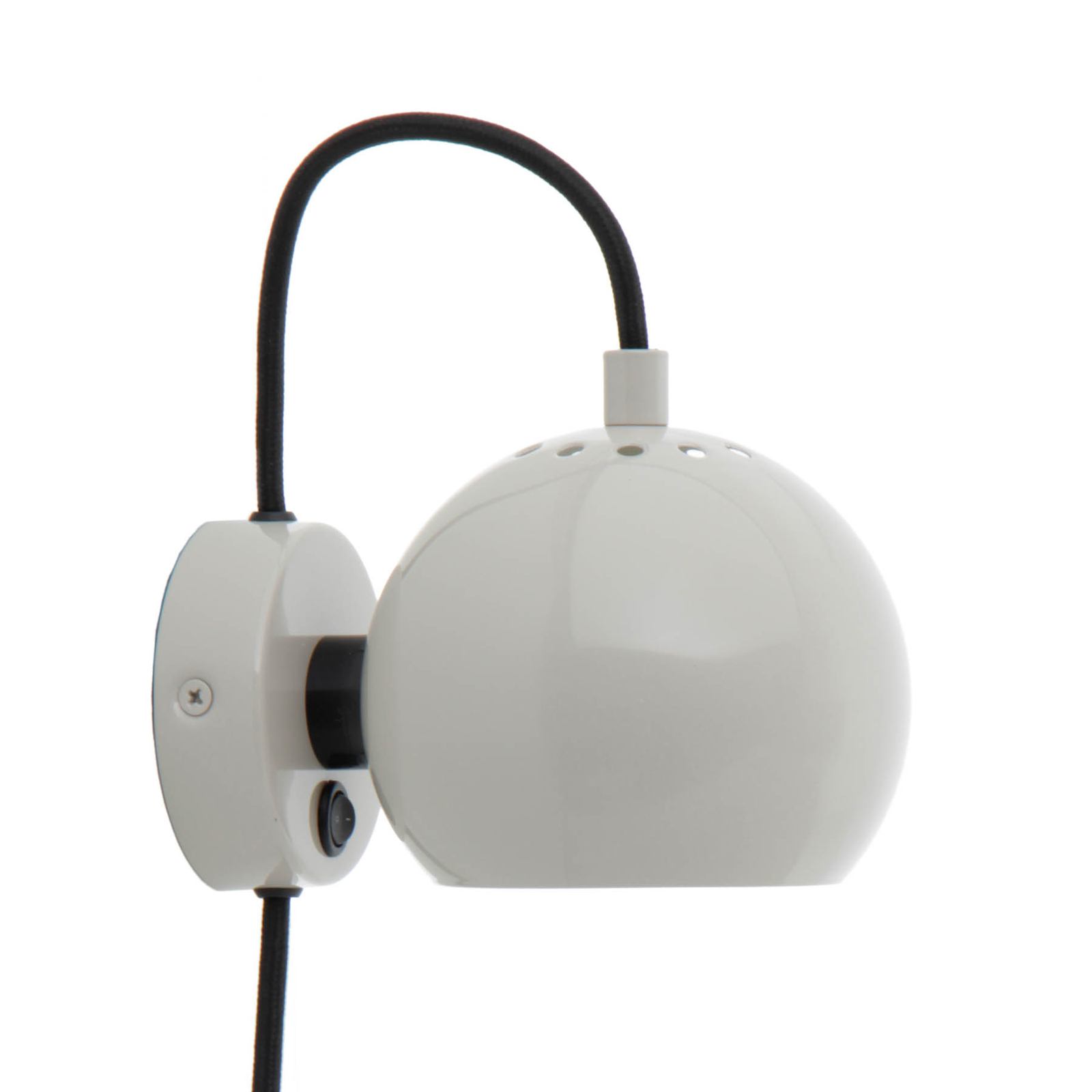 FRANDSEN seinavalgusti Ball Magnet, helehall läikiv