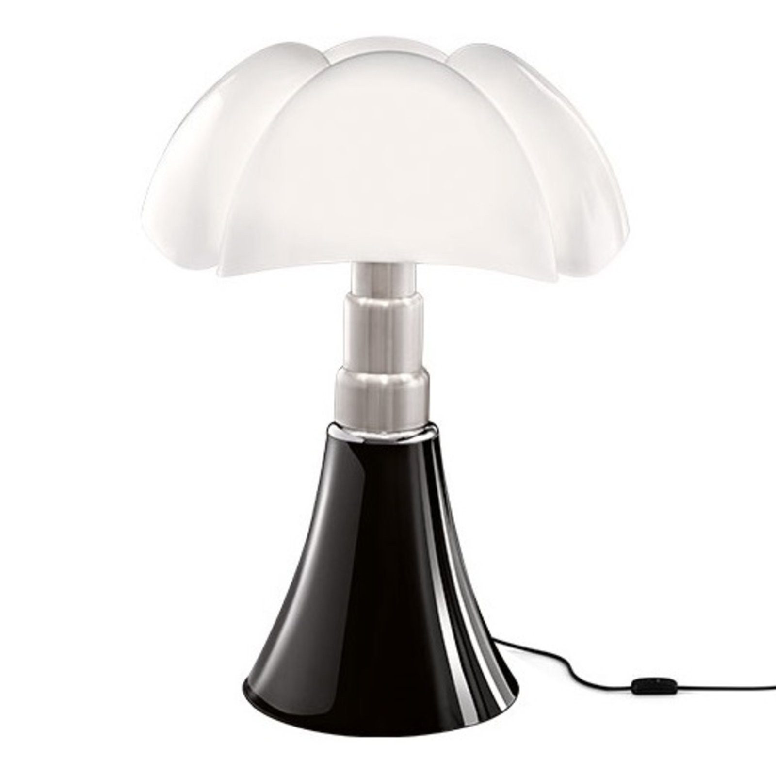 Pipistrello Lámpara de Sobremesa Glossy Black - Martinelli Luce