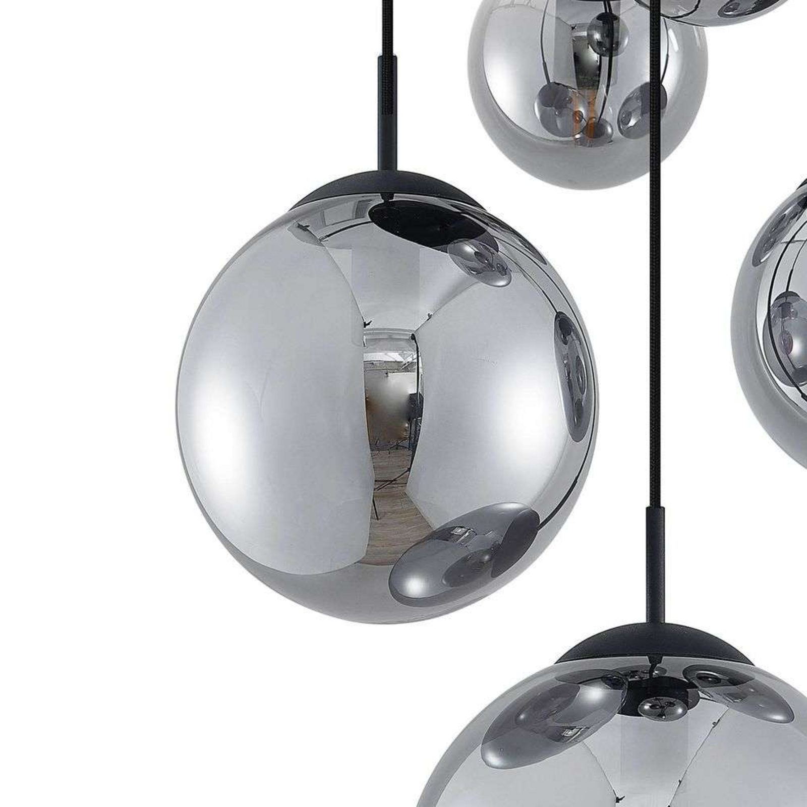 Teeja 5 Cluster Visilica Smoke - Lindby