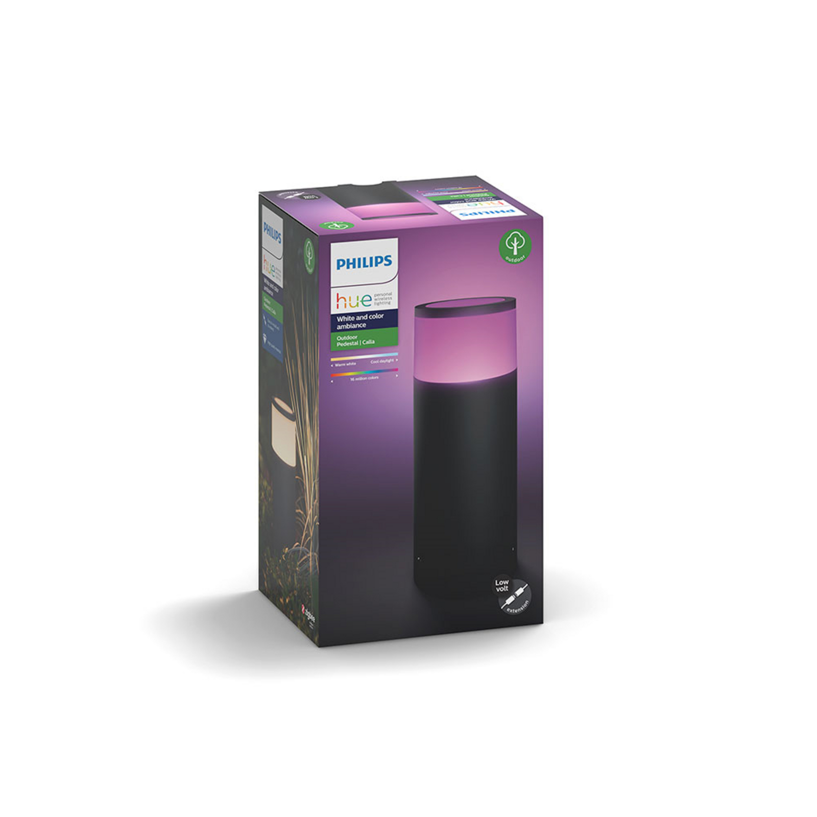 Calla Extension t/Buiten Bollard White/Color Amb. Antracit - Philips Hue
