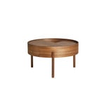 Arc Mesa para sofá Ø66 Walnut - Woud