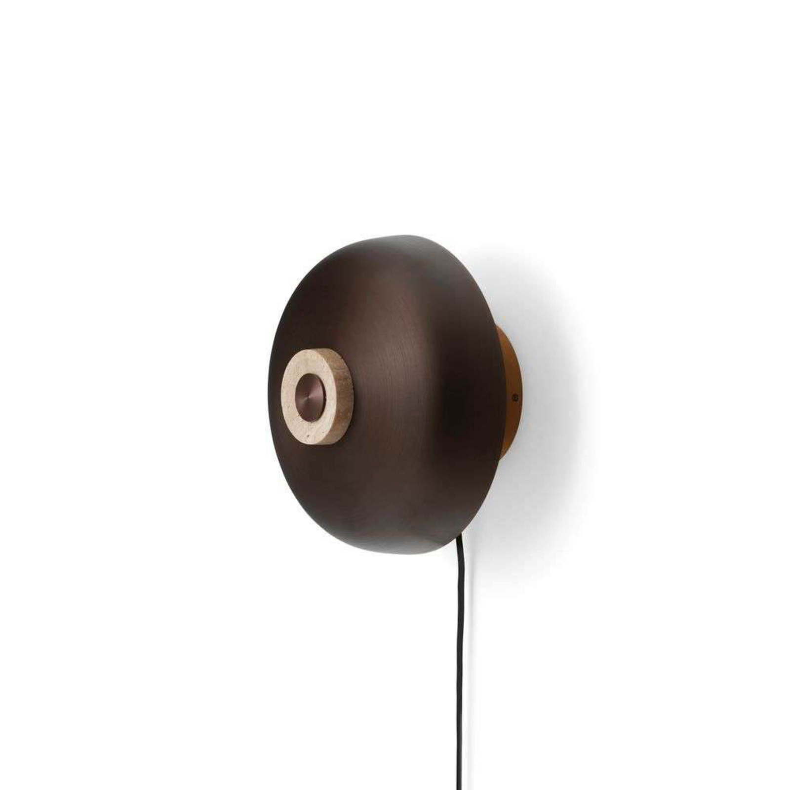 Reverse Vegglampe Sand Travertine/Bronzed Aluminium - Audo Copenhagen
