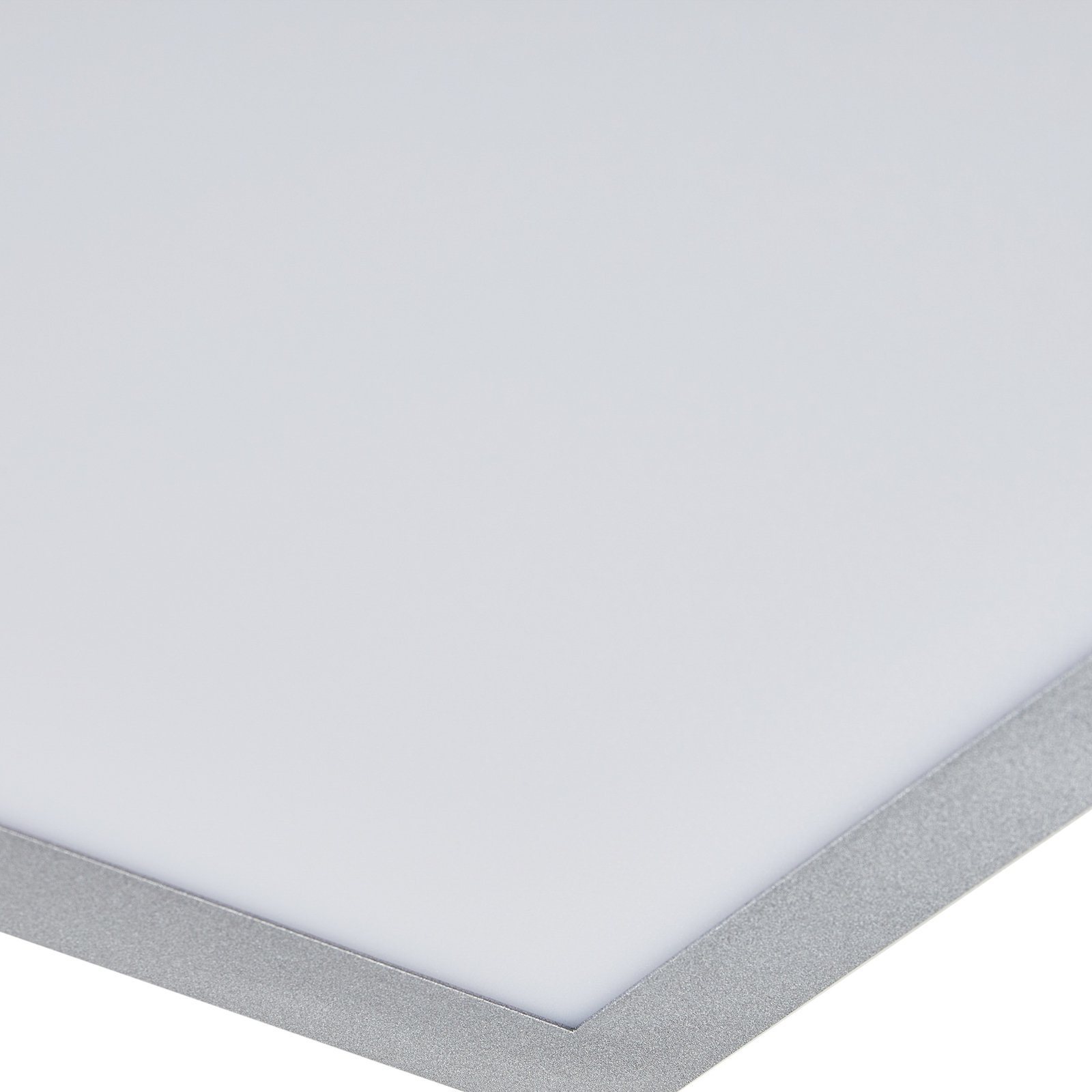 Arcchio Panneau LED Lyndra, 40 cm, argenté, aluminium, intensité variable, CCT