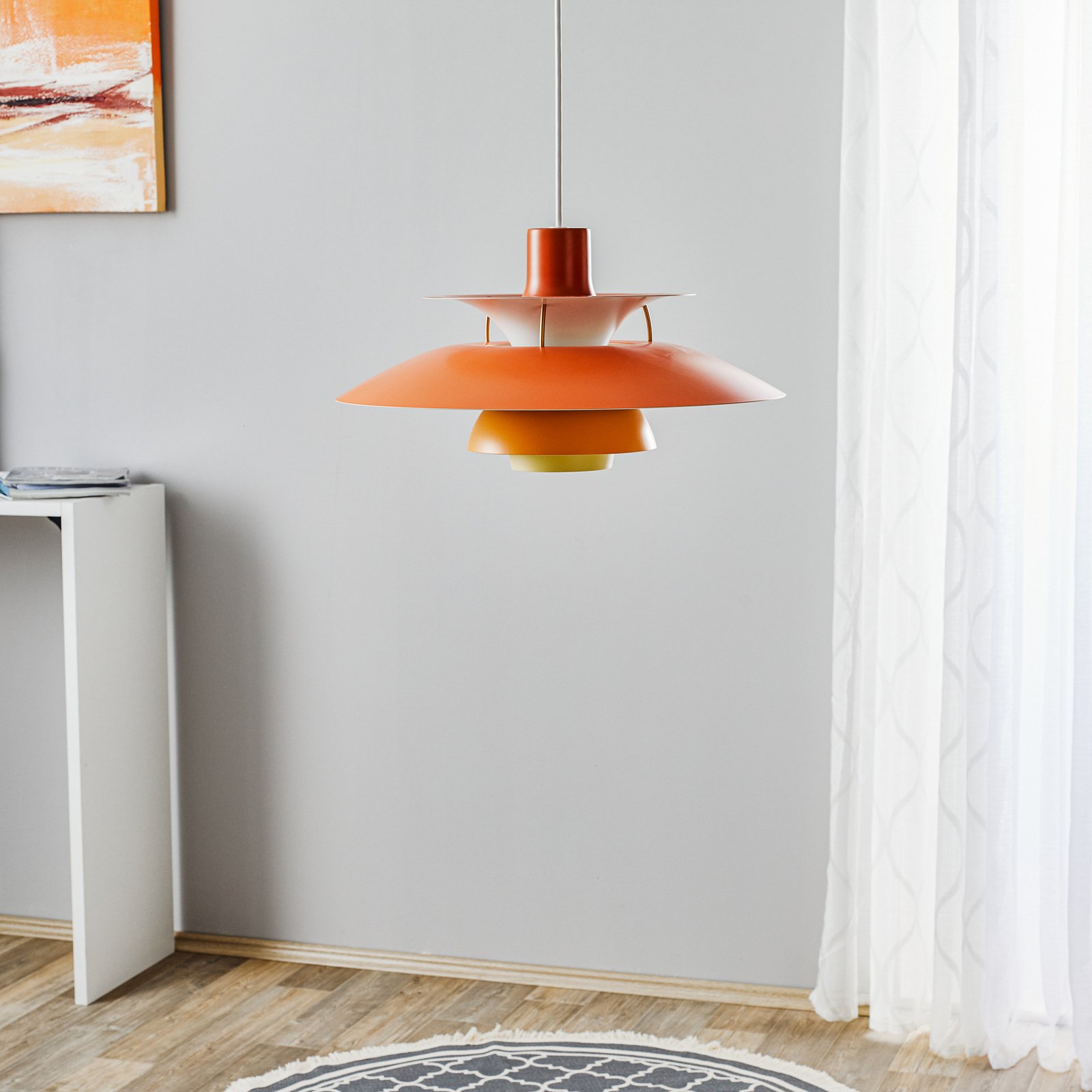 Louis Poulsen PH 5 lampada a sospensione arancione