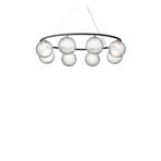 Miira 8 Oval Lustre Rock Grey/Optic Clear - Nuura