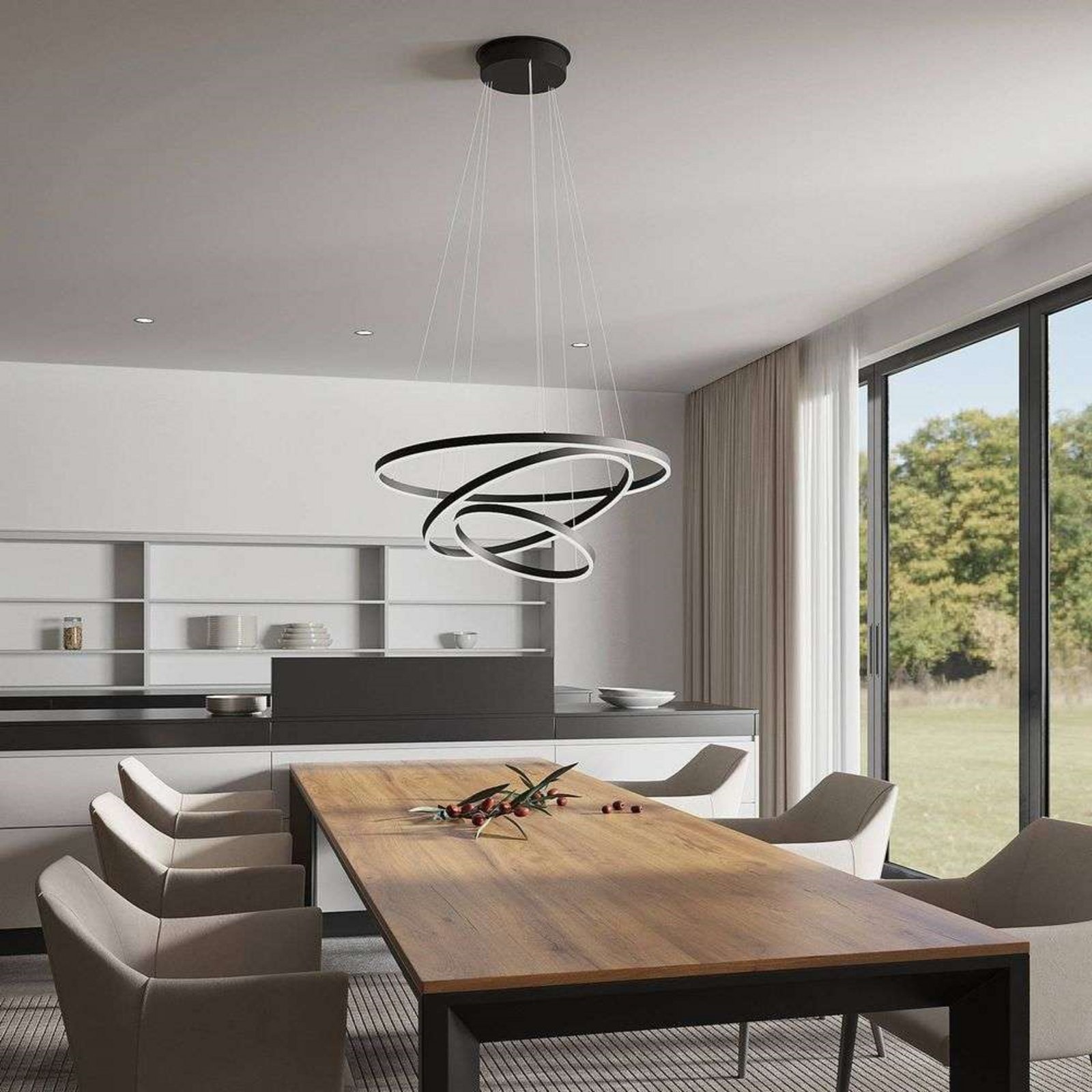 Albiona 3 Hanglamp Black/White - Arcchio