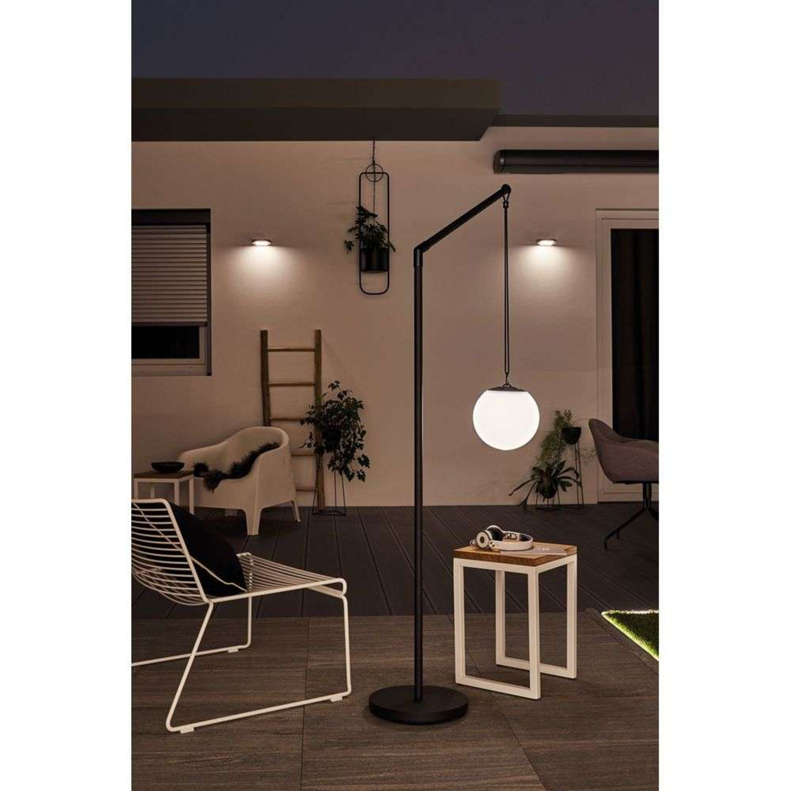 Ryse Candeeiro de Parede Exterior Solcelle com Sensor Branco - Paulmann