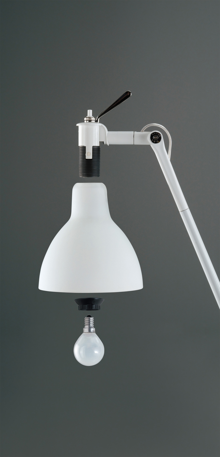Luxy F1 Stojaca Lampa Black/Red - Rotaliana