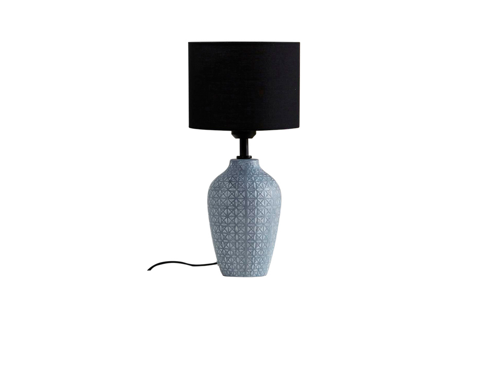 Thalassia Tafellamp Ø20 Grey/Black - Lindby