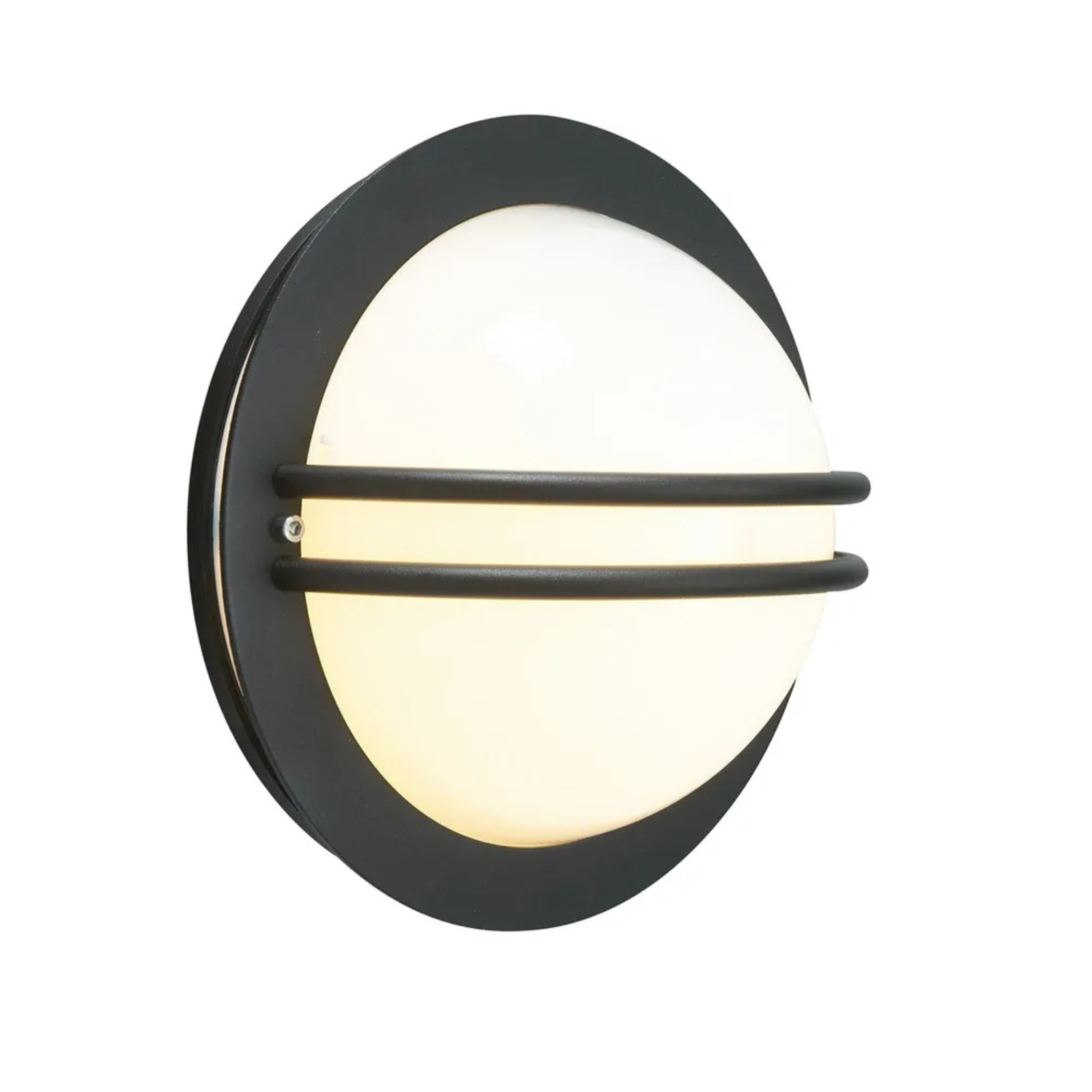 Bremen Utendørs Vegglampe Opal/Svart - Norlys