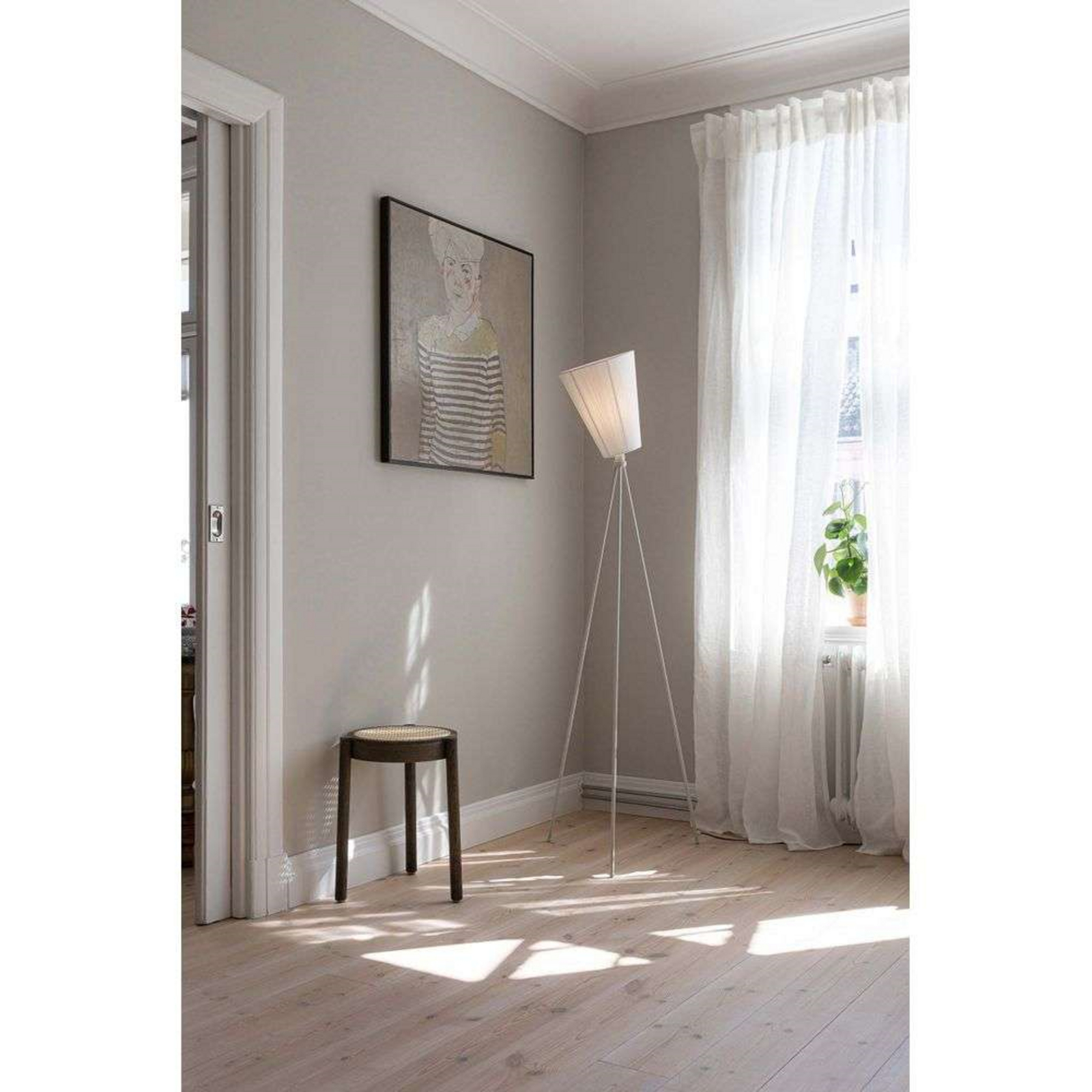 Oslo Wood Lattiavalaisin Light Grey/Vihreä - Northern