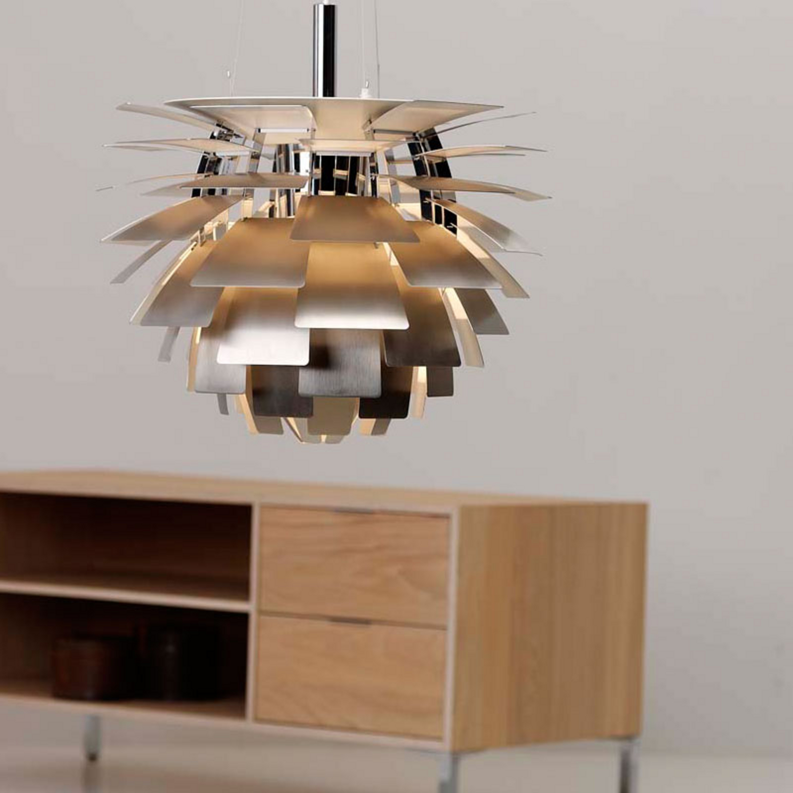 PH Artichoke Suspension Ø600 Stainless Steel - Louis Poulsen