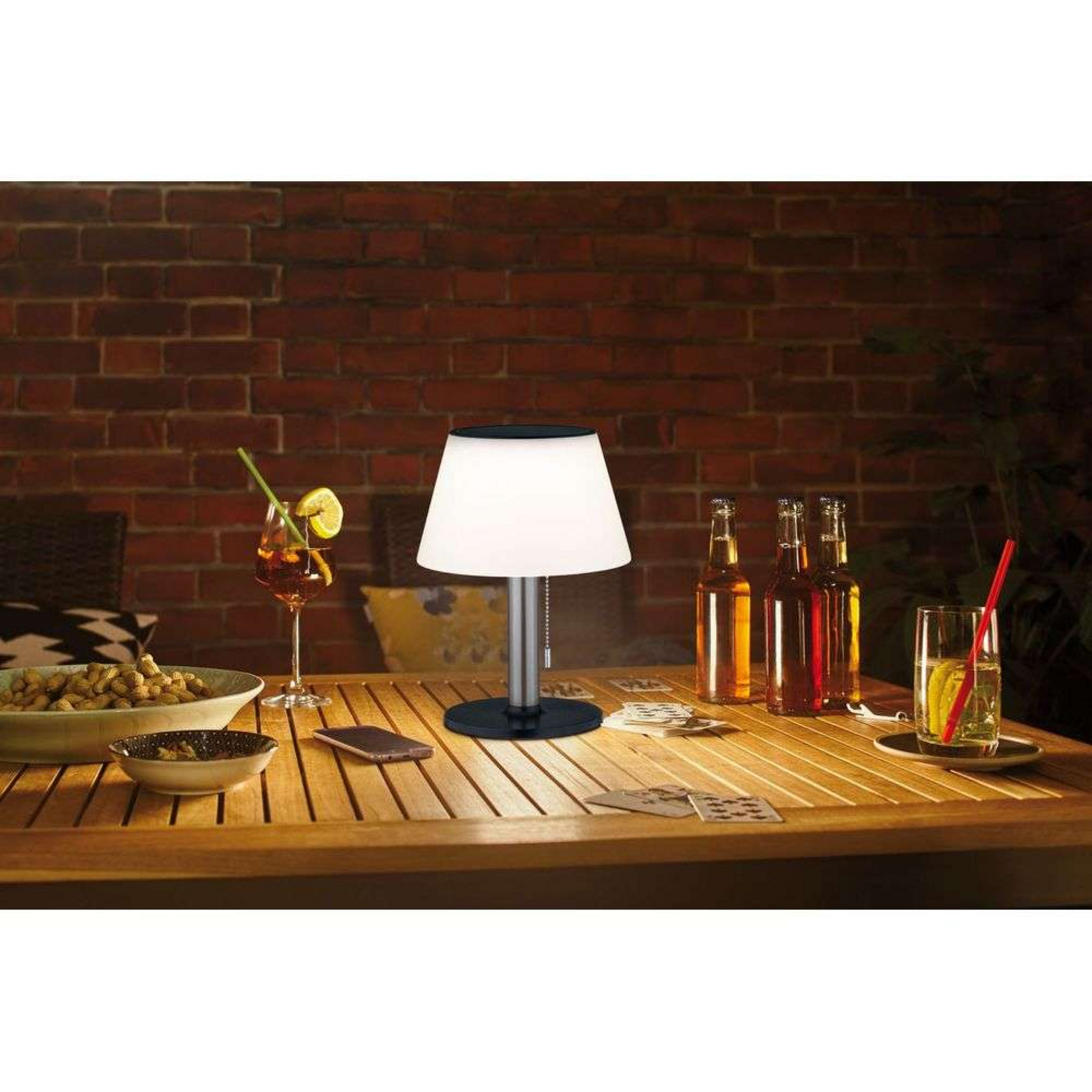 Lillesol Solar Cell Lamp Stainless Steel - Paulmann