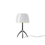 Lumiere Piccola Lampa Stołowa E14 Czarny Chrom/Biała Dimm. - Foscarini