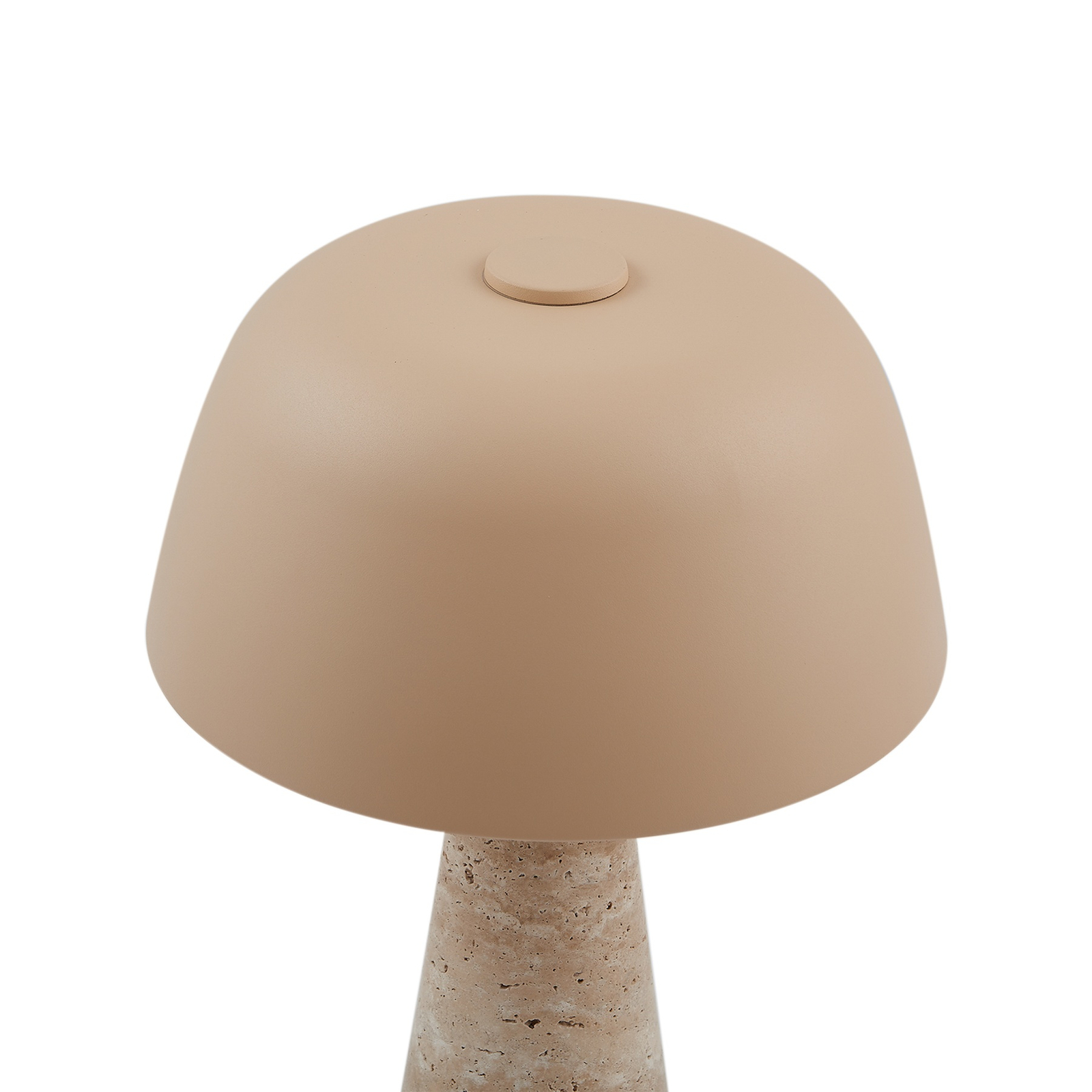 Lindby Tischleuchte Magritt, beige, Metall, Stein, 41 cm