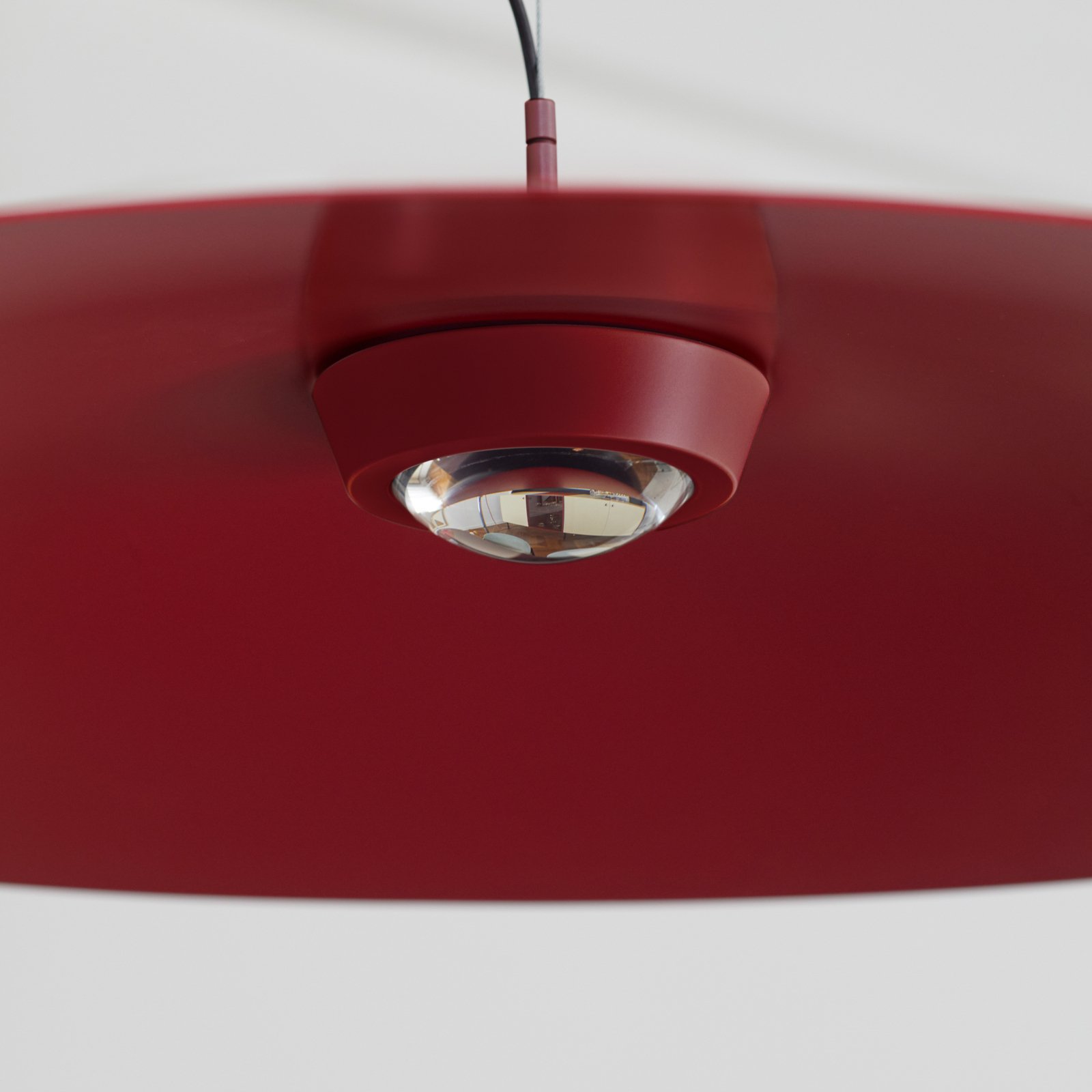 Luceplan Koinè Lámpara colgante LED 927 Ø110cm rojo