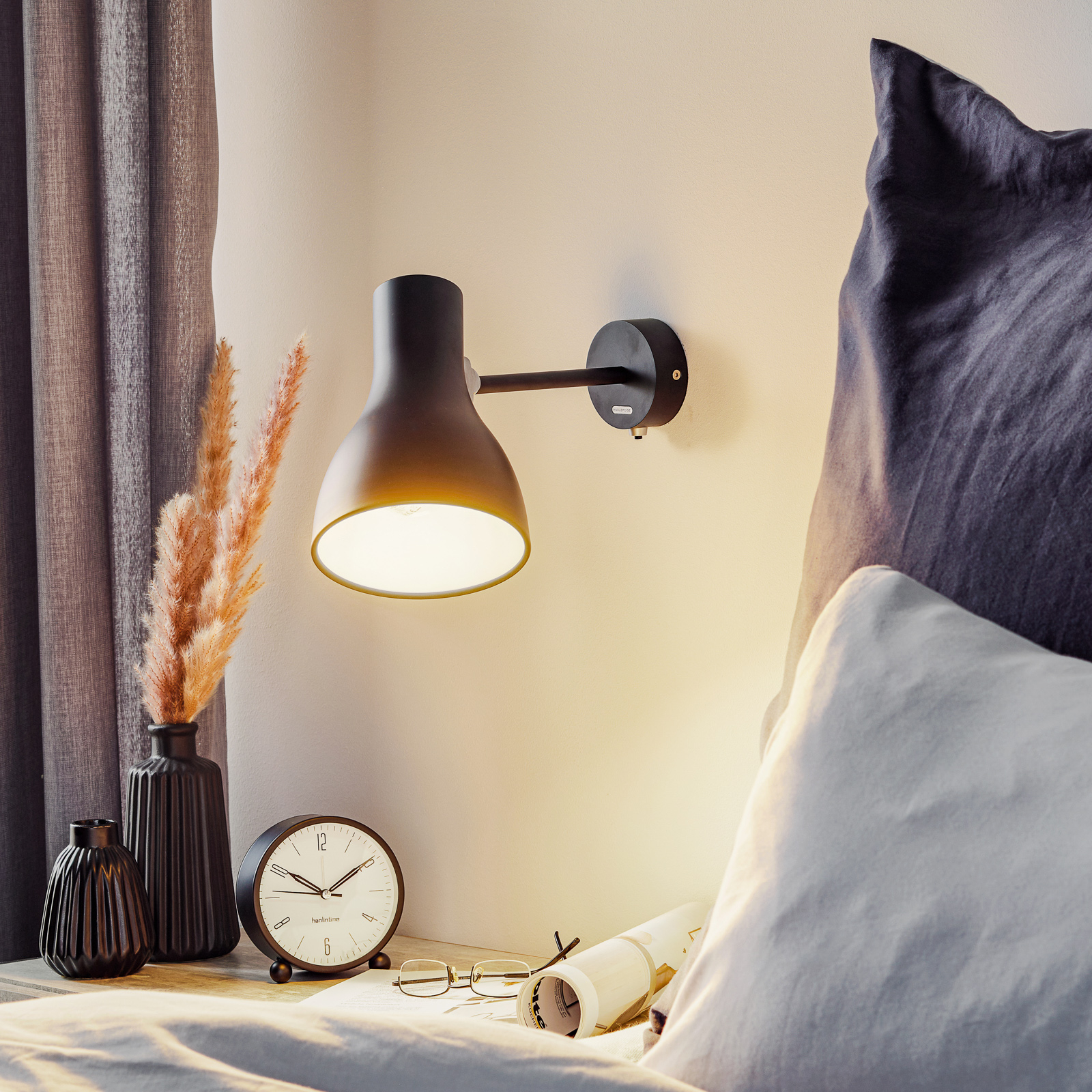 Anglepoise Type 75 aplique negro
