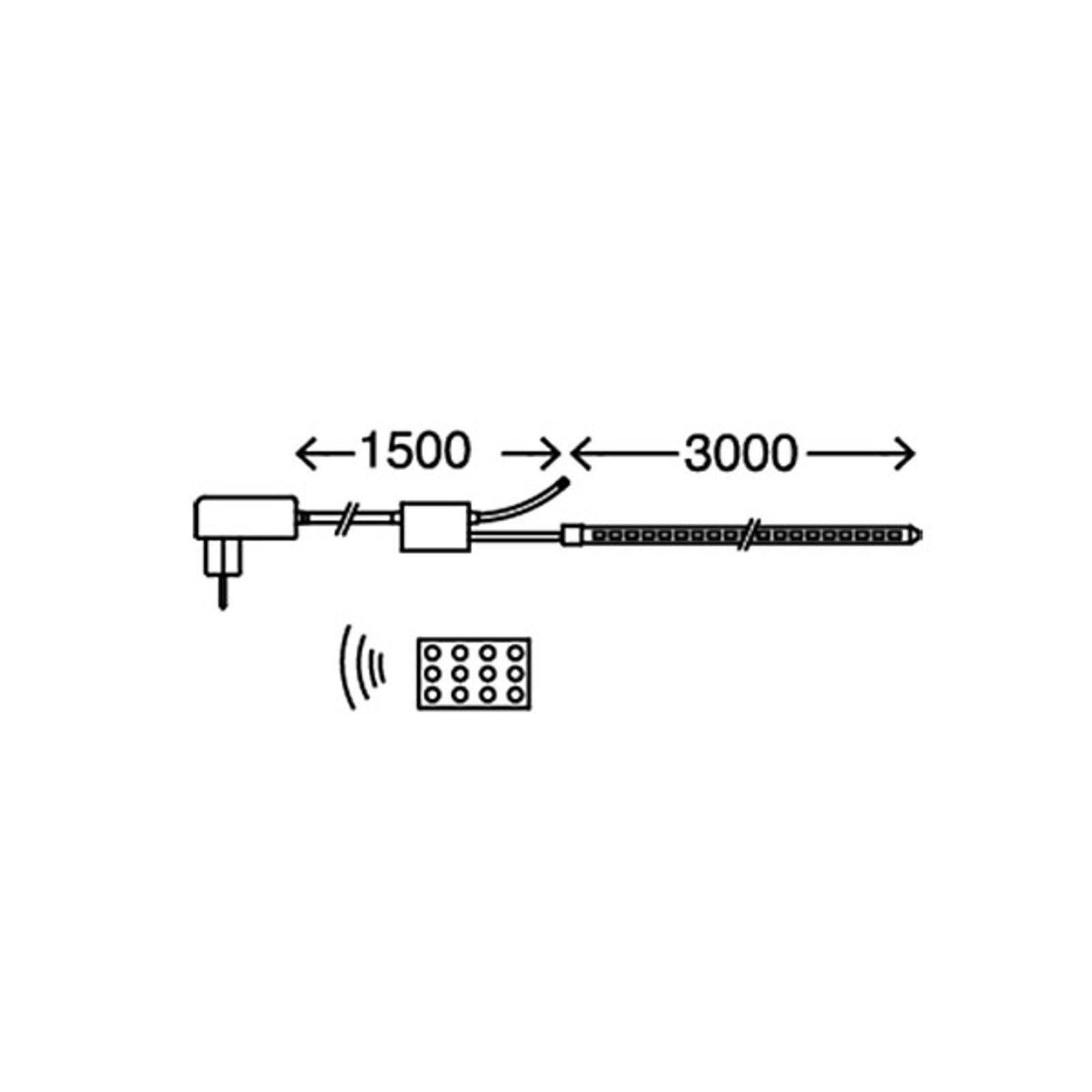 LED-strip LED Superline Set, 3 m, fjernbetjening