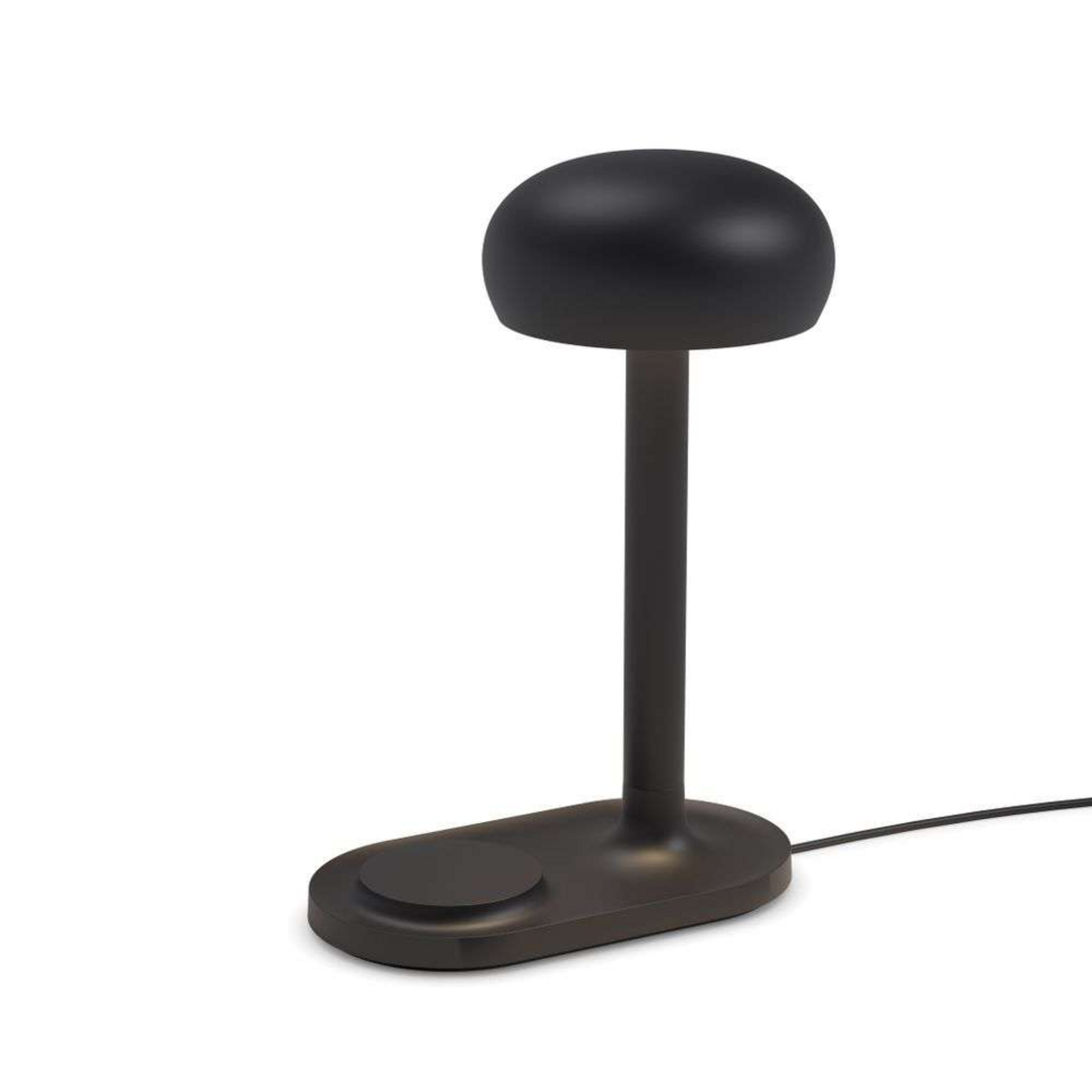 Emendo Tischleuchte w/Qi Wireless Charging Black - Eva Solo