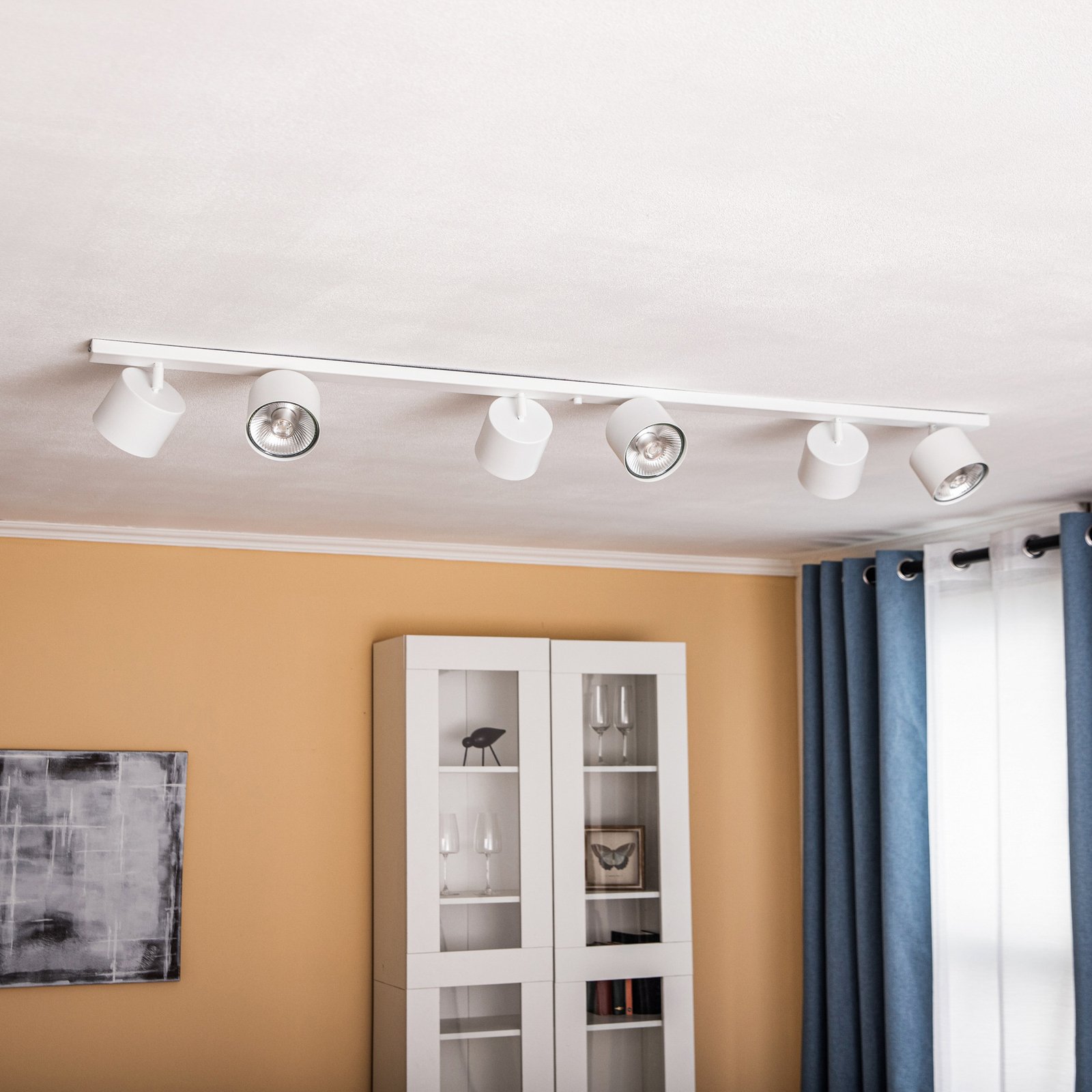Spot de tavan 1046PL_K, 6 becuri, alb