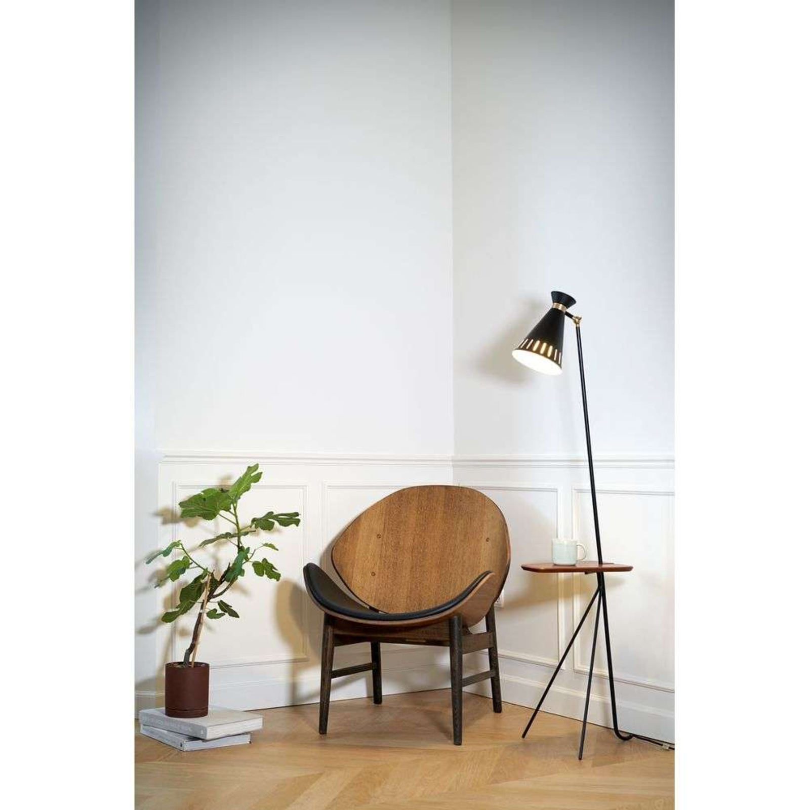 Cone Stehleuchte w/Tisch Pure Cashmere/Marble - Warm Nordic