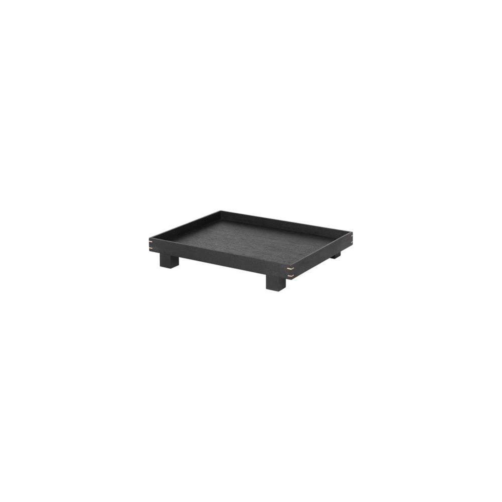 Bon Dienblad Small Black Painted Oak - Ferm Living