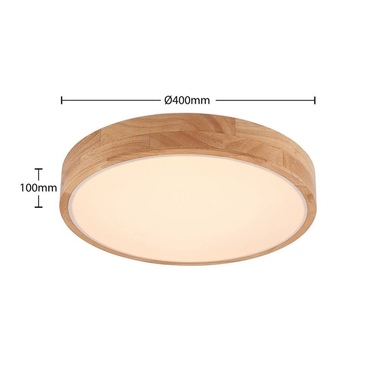 Milada Stropné Lampa Wood/White - Lindby