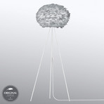 UMAGE Eos medium vloerlamp tripod lichtgrijs