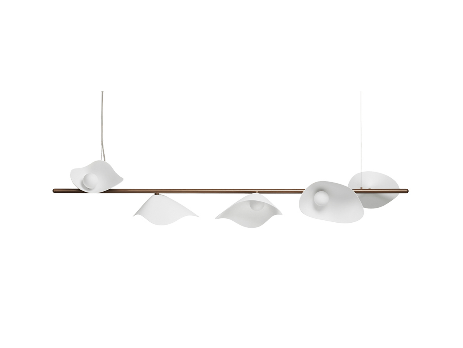 Florii 5 Linear Suspension Dark Bronze/White - Nuura
