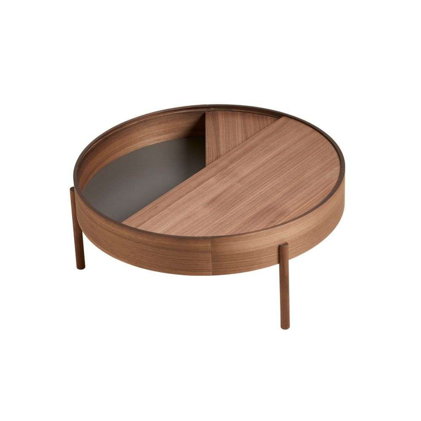 Arc Sofa-Tisch Ø89 Walnut - Woud