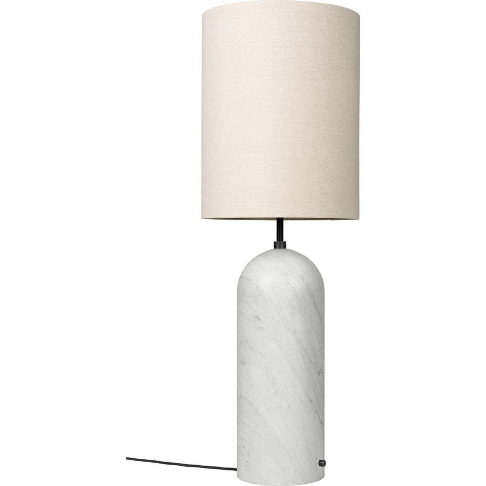 Gravity XL High Vloerlamp White Marble/Canvas - GUBI