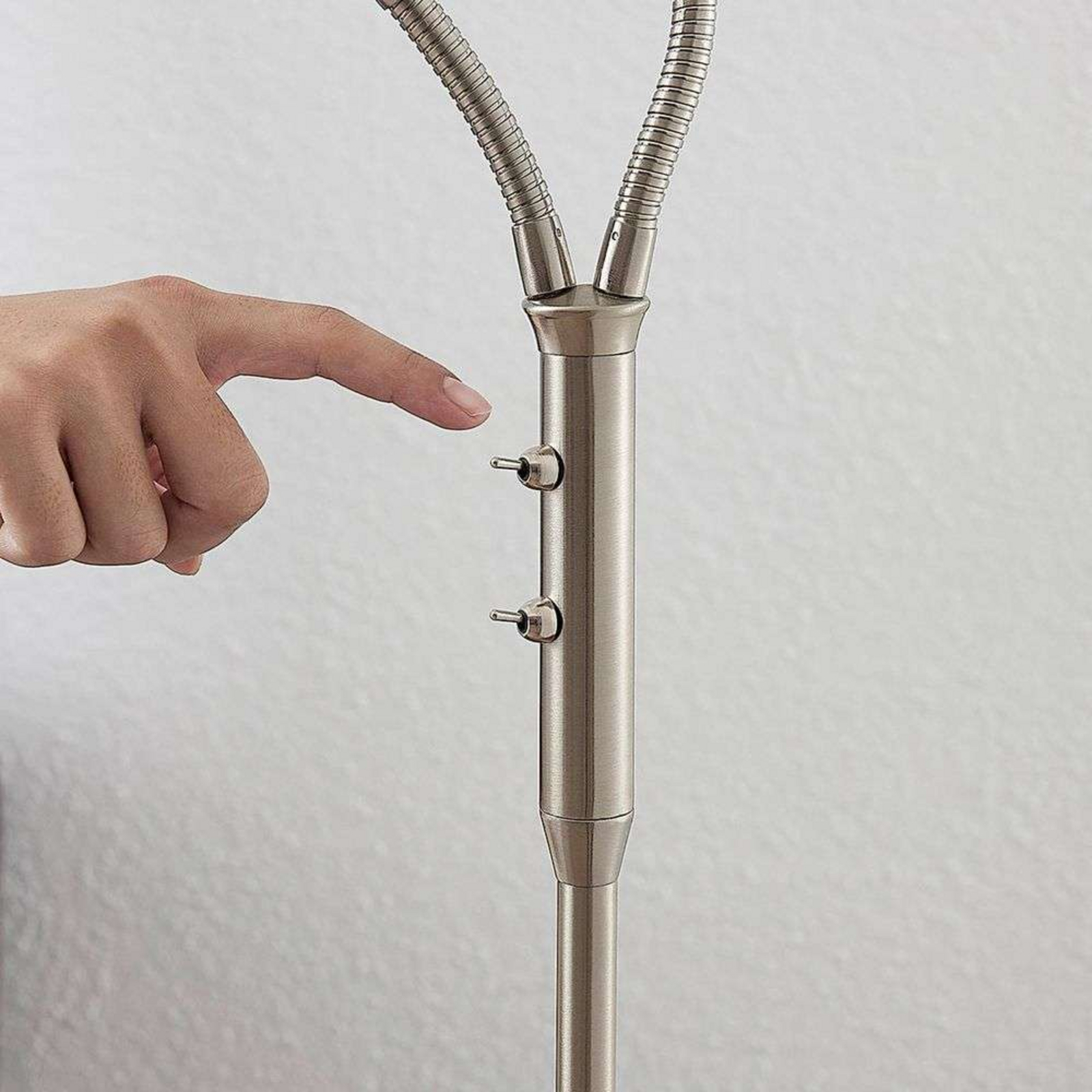 Gwendolin 2 Lampadaire Nickel - Lindby