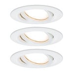 Paulmann Nova Plus 3 LED spot okrogla bela