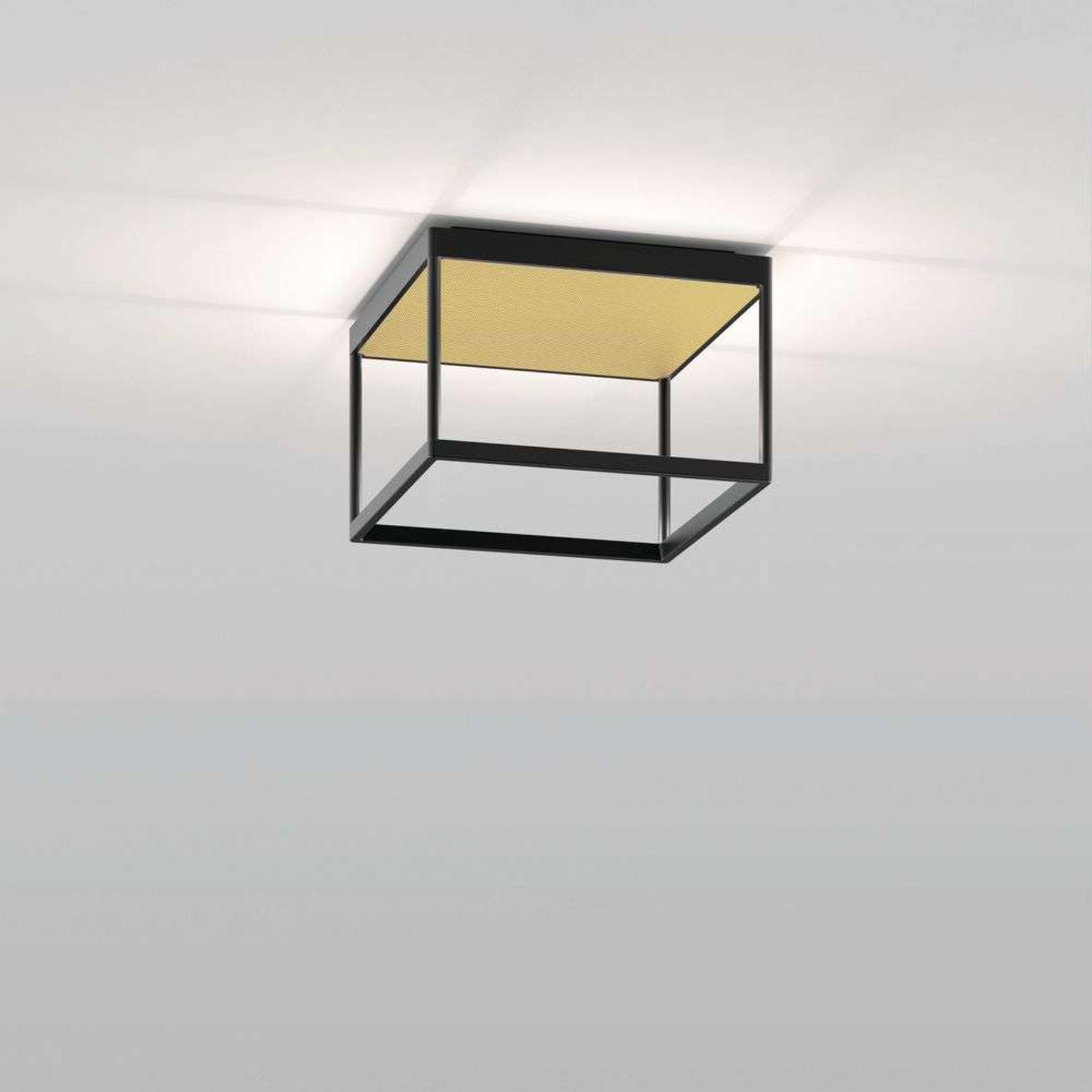 Reflex 2 LED Candeeiro de Tecto M 200 Black/Pyramid Gold - Serien Lighting