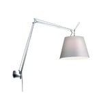 Tolomeo Mega Candeeiro de Parede com Interruptor ø360 Aluminium com Grey - Artem