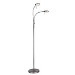 Vegas 2 Stojací Lampa Brushed Steel - Halo Design