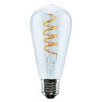 Segula LED-pære E27 7 W ST64 Buet ambient klar