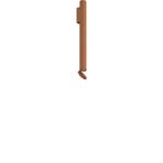 Flauta Riga Nástěnné Svítidlo H500 Anodized Copper - Flos
