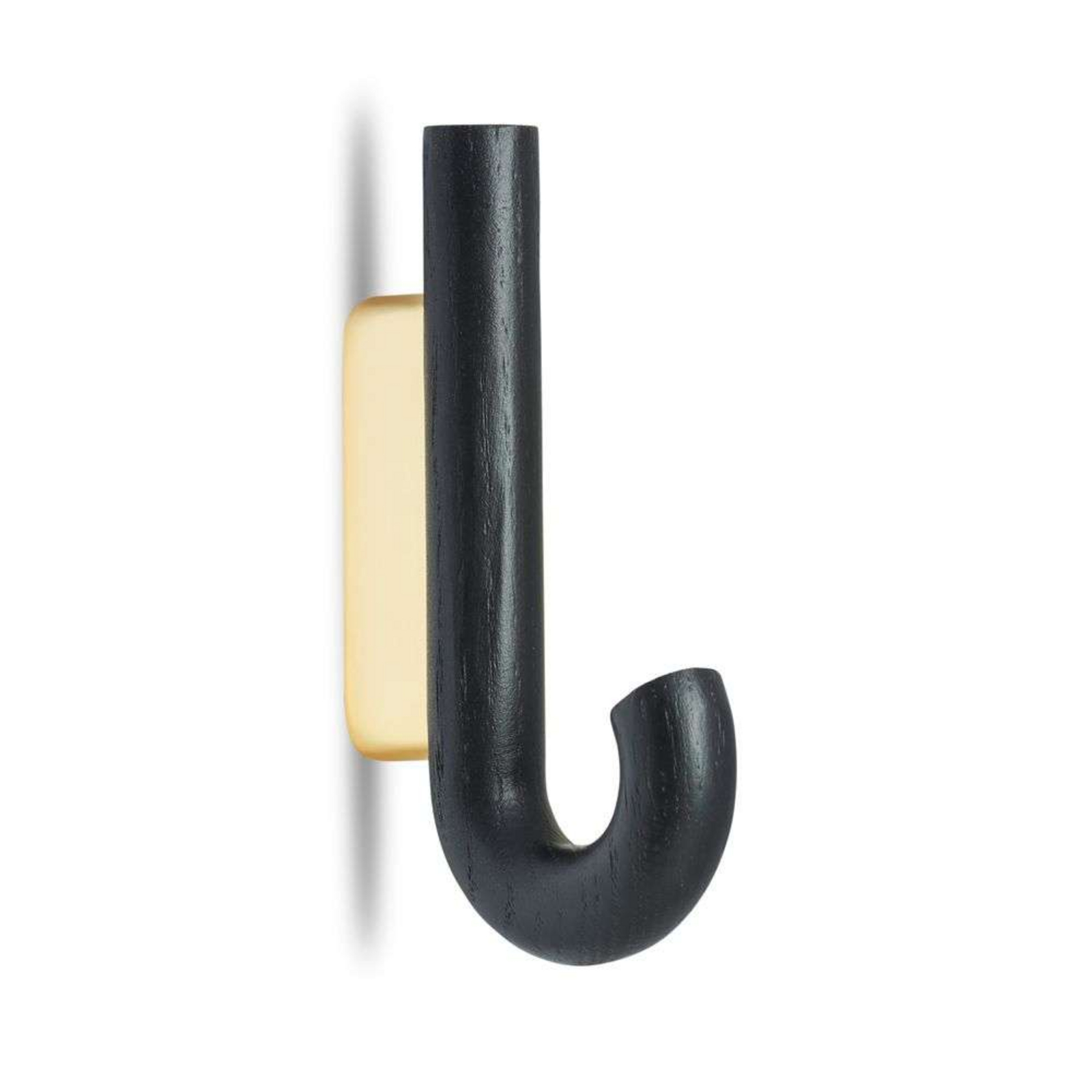 Hook Coat Hook Mini Black Oak/Brass - GEJST