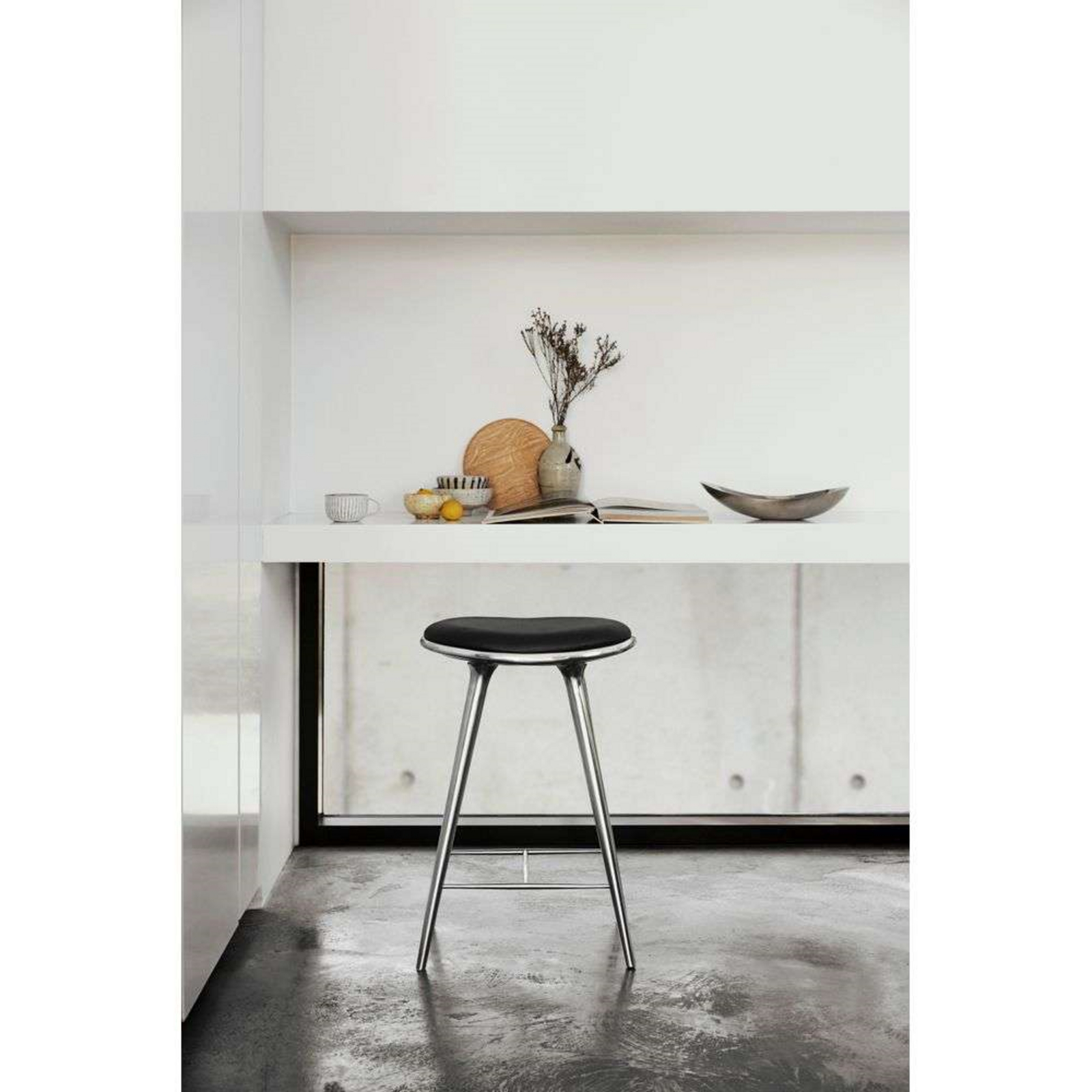High Bar stool H74 Recycled Aluminum - Mater