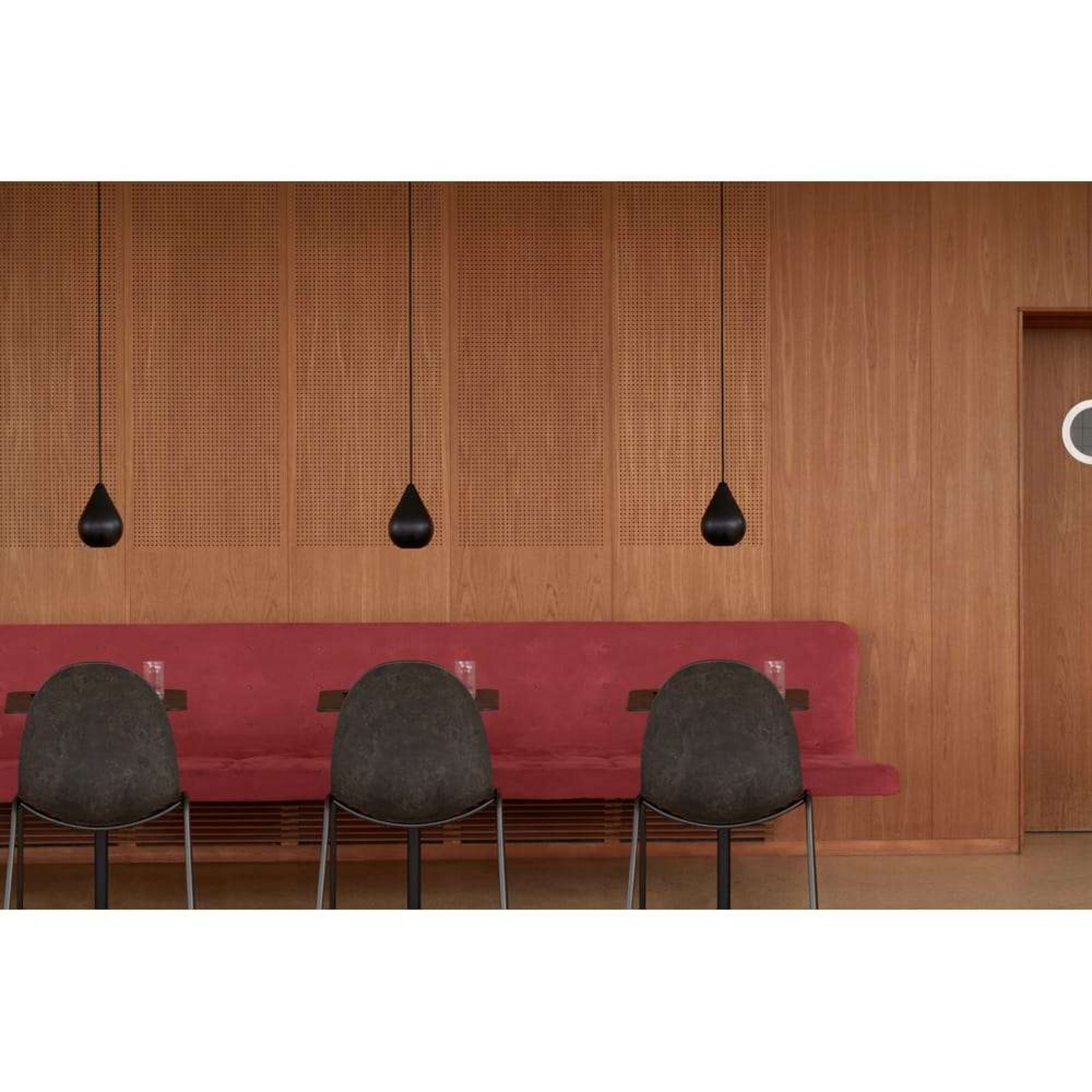 Liuku Base Pendant Drop Black - Mater
