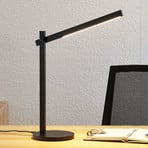 Lindby LED-skrivebordslampe Loretta, 43 cm, sort, CCT