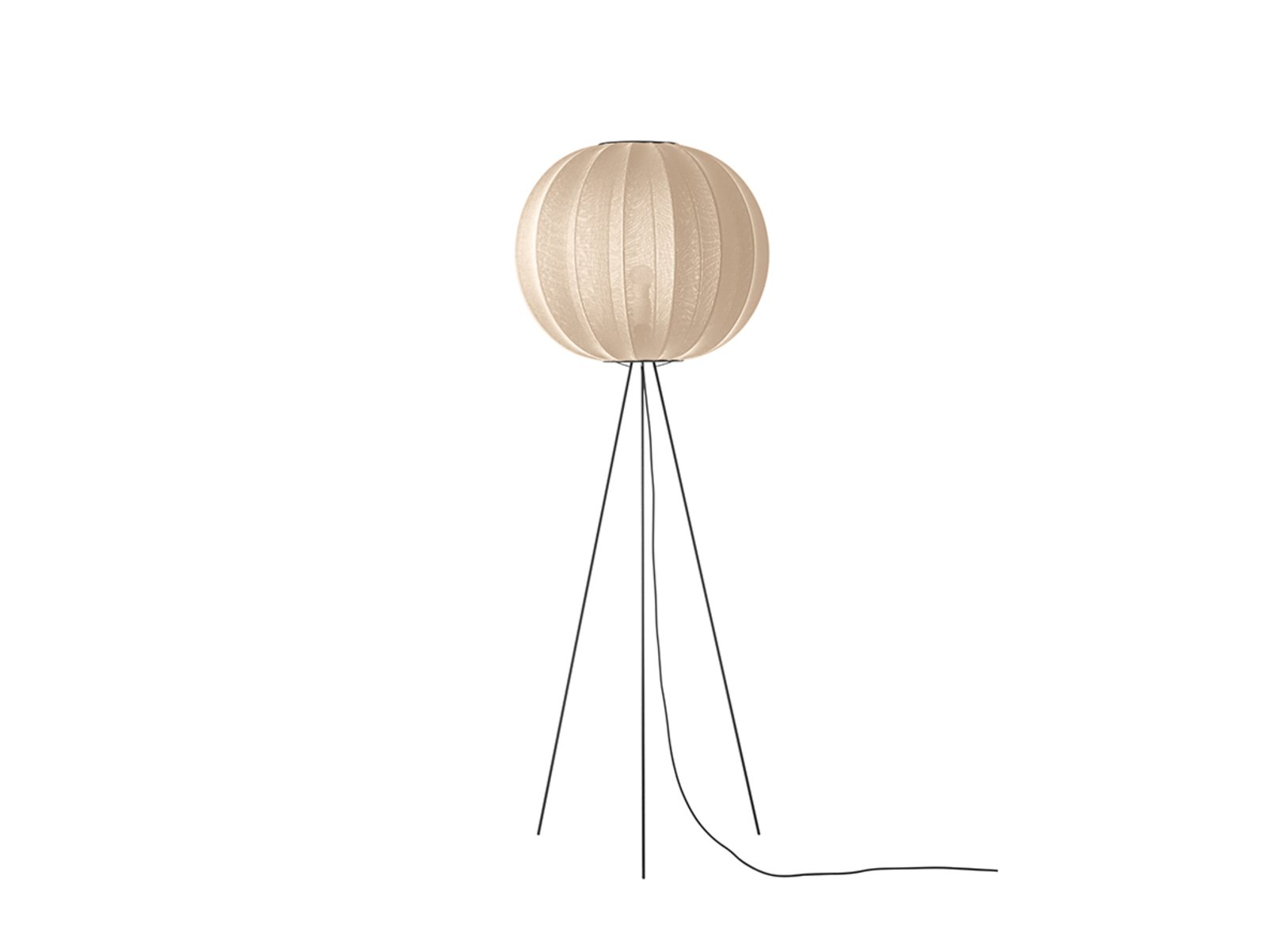 Knit-Wit 60 Round Stojací Lampa High Sand Stone - Made By Hand
