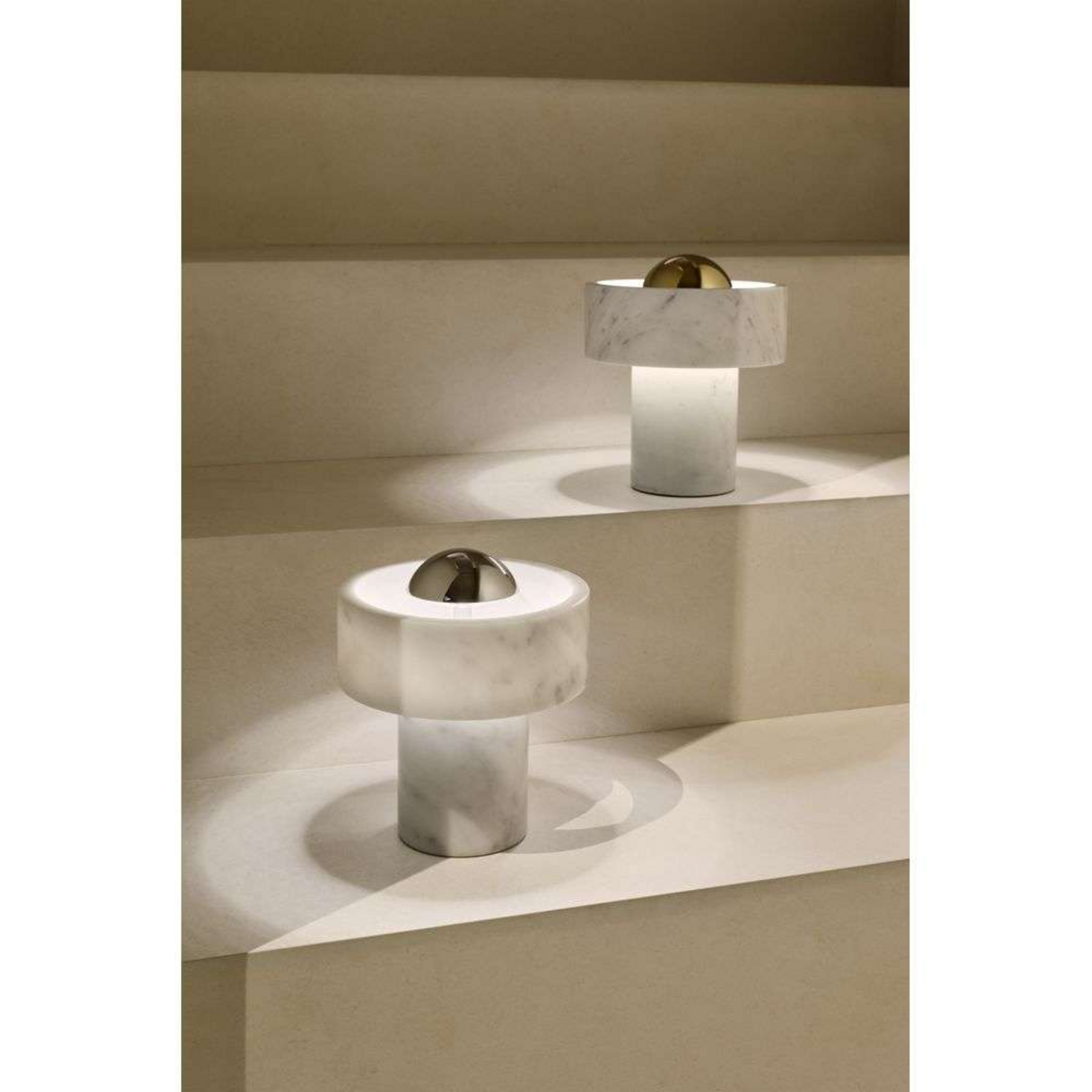 Stone Portable Table Lamp Silver - Tom Dixon