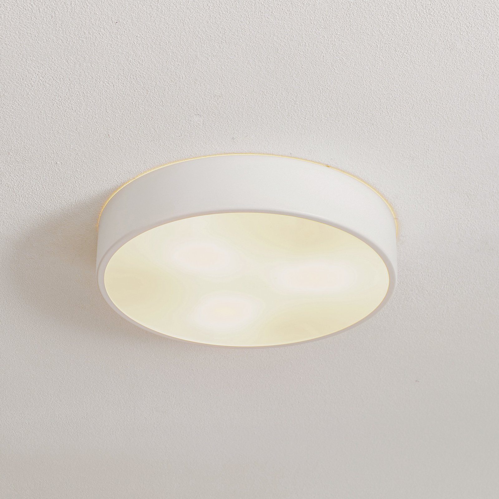 Plafón Cleo 400, IP54, Ø 40 cm blanco