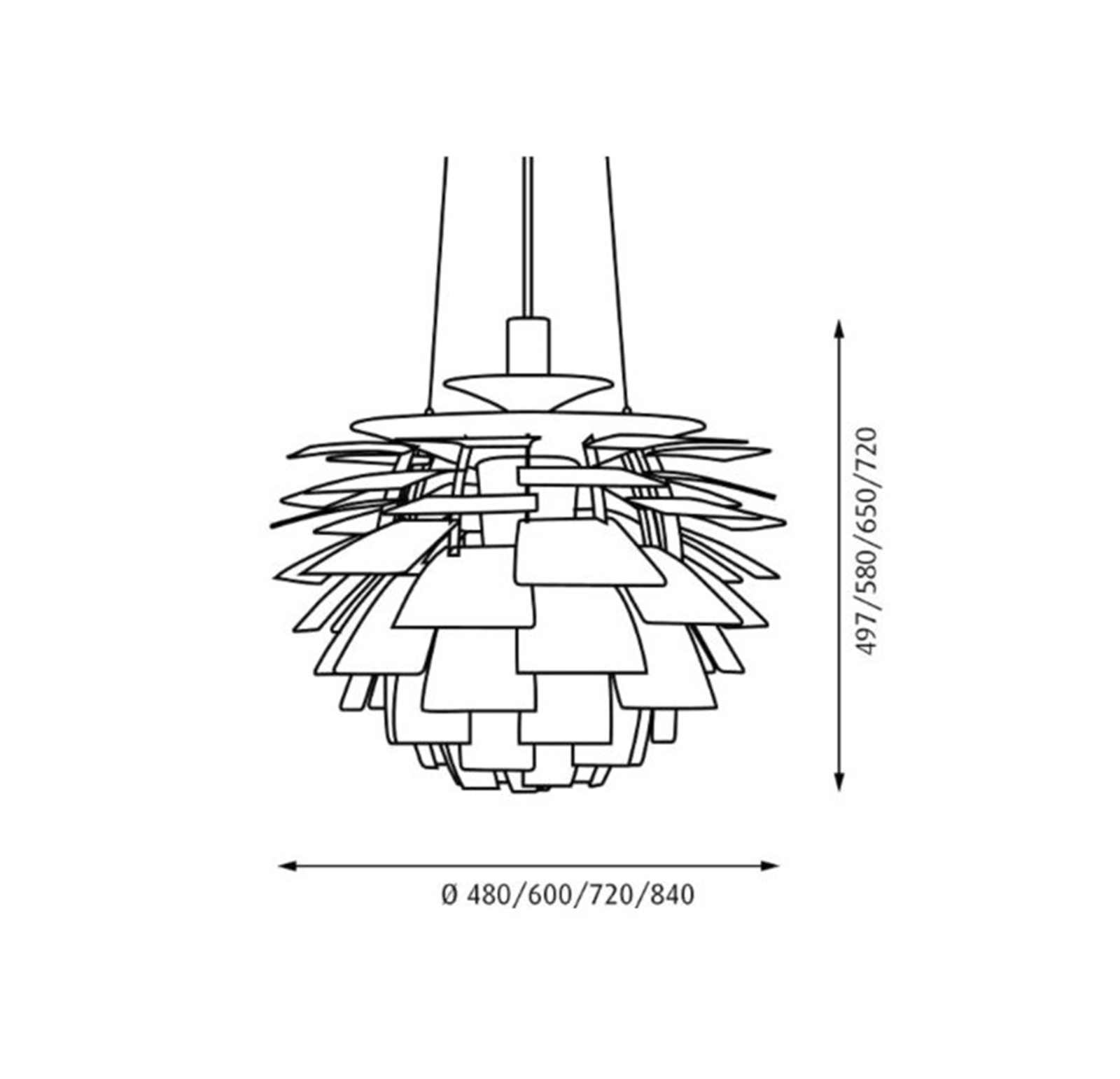 PH Artichoke Hanglamp Ø720 Copper - Louis Poulsen
