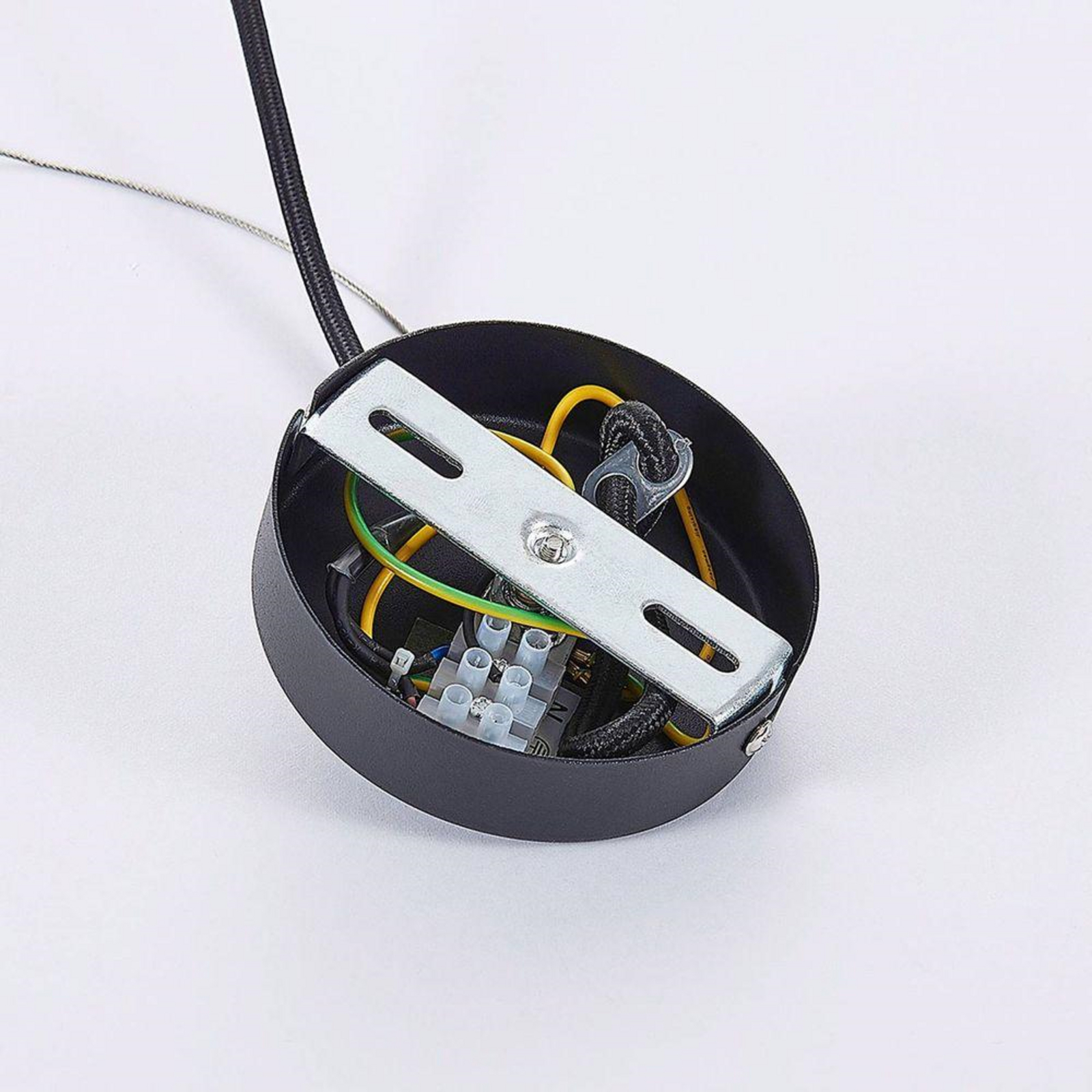 Jusra 1 Hanglamp Black - Lindby